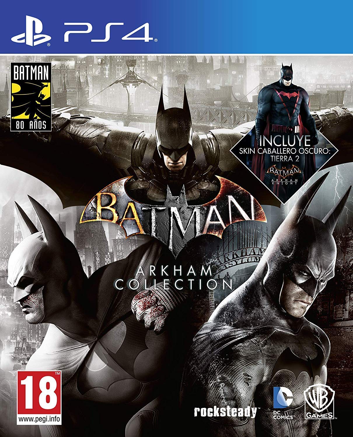 Batman: Arkham Collection - Edición Exclusiva Amazon (Incluye steelbook y skin de caballero oscuro)